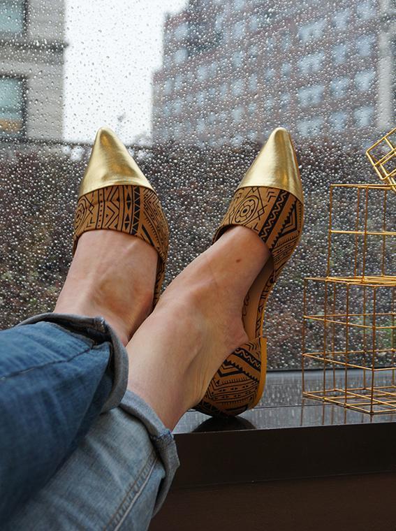 Flats - Ethnic Print Flat